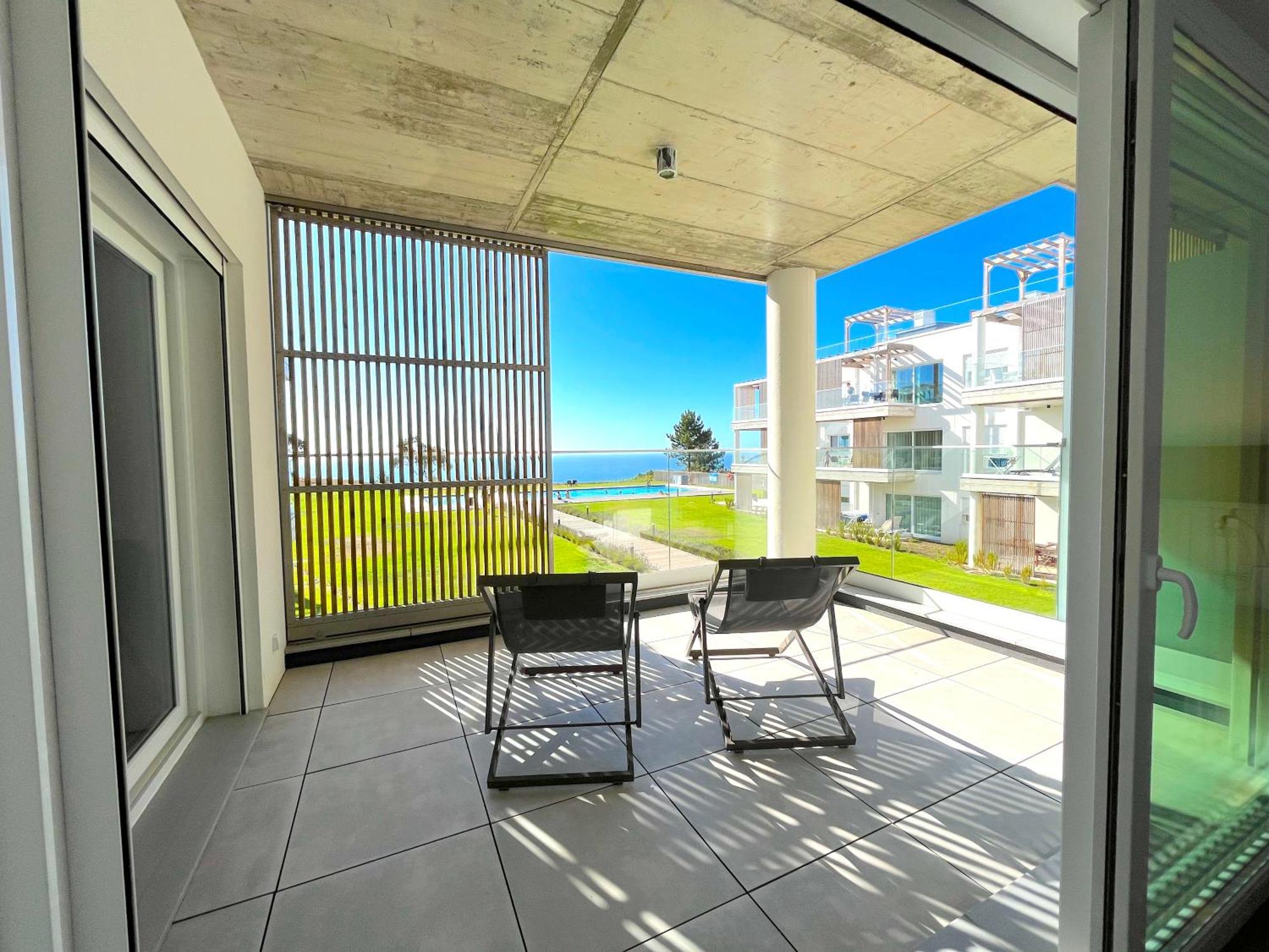 Mar A Vista - Condominium With Pool, Gym And Sea Views Nazare Exterior photo